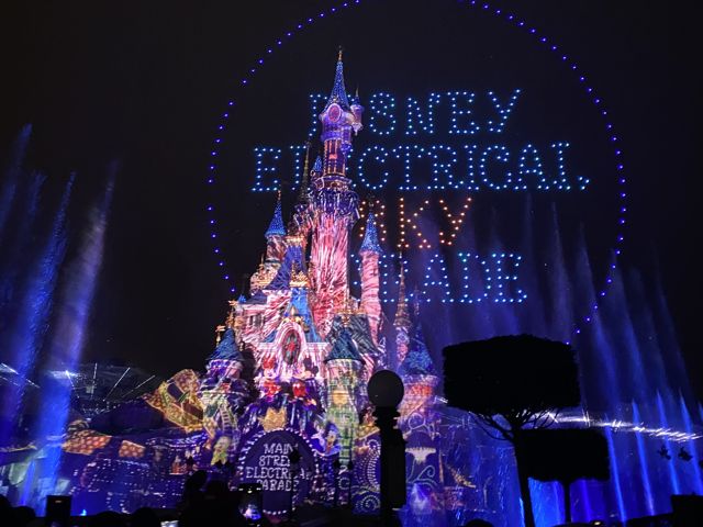 Espectáculo nocturno en Disneyland París